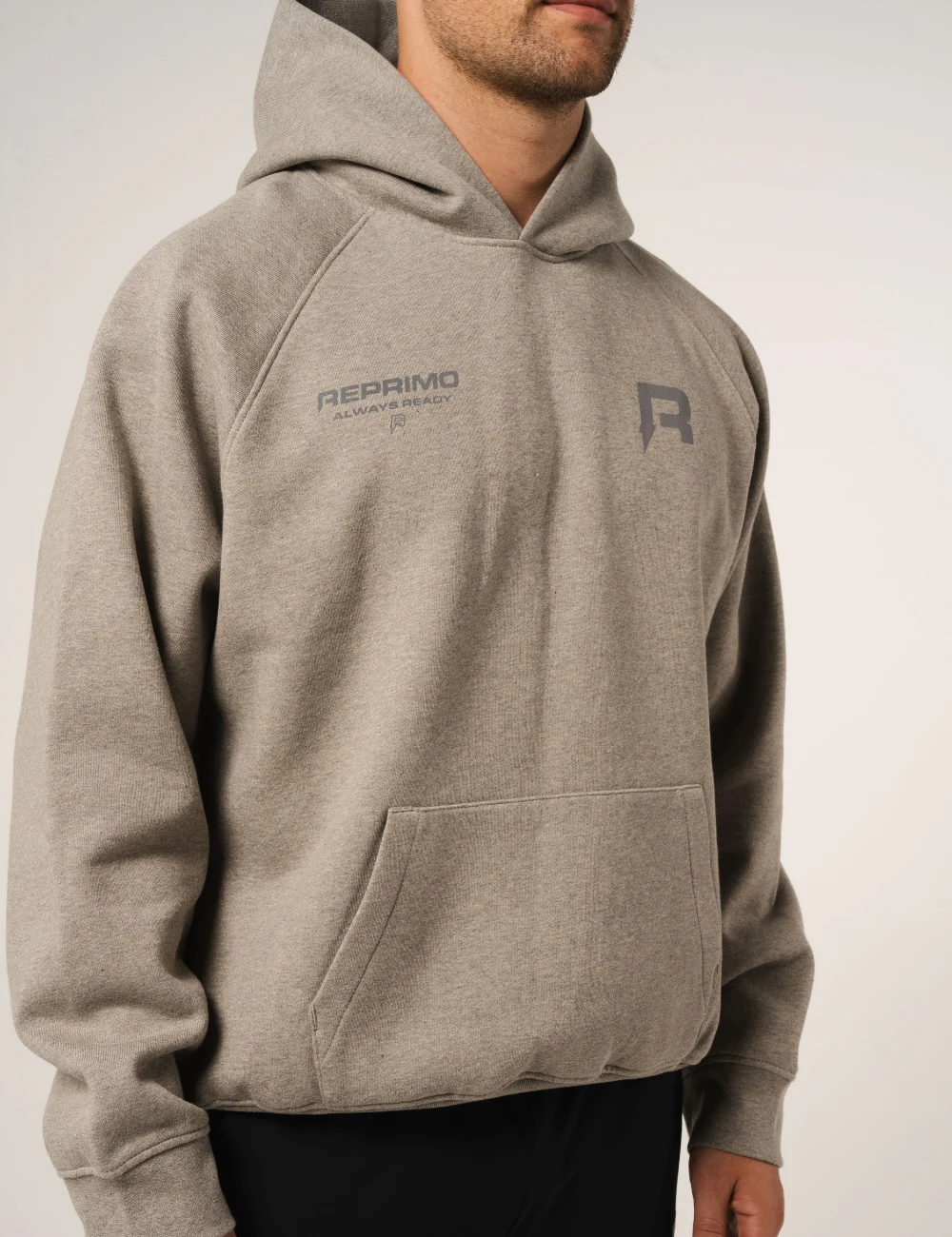 AR COLLECTIVE HOODIE - GREY MARL - Image 3
