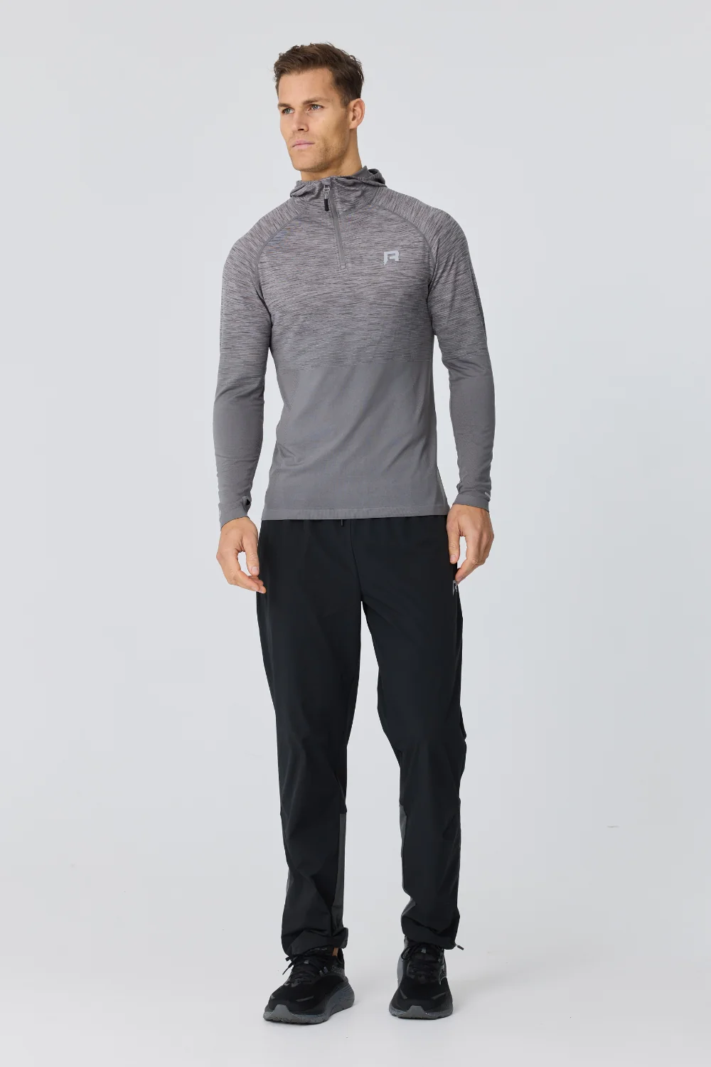 Axis Half-Zip Hoodie - Titanium - Image 4