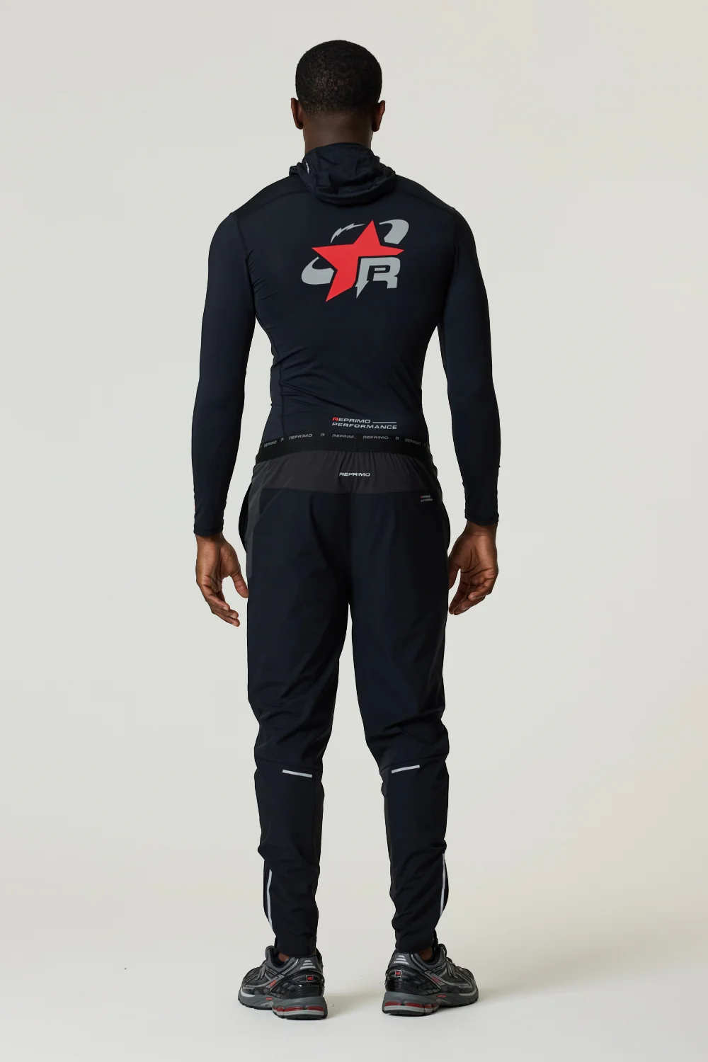 RP Base-Layer Balaclava Hoodie - Black / Red - Image 4