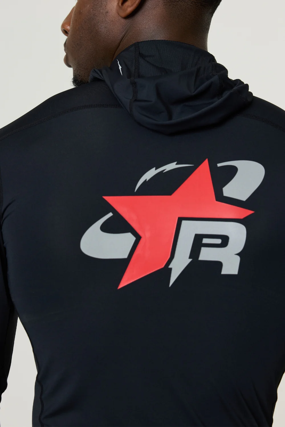 RP Base-Layer Balaclava Hoodie - Black / Red - Image 6