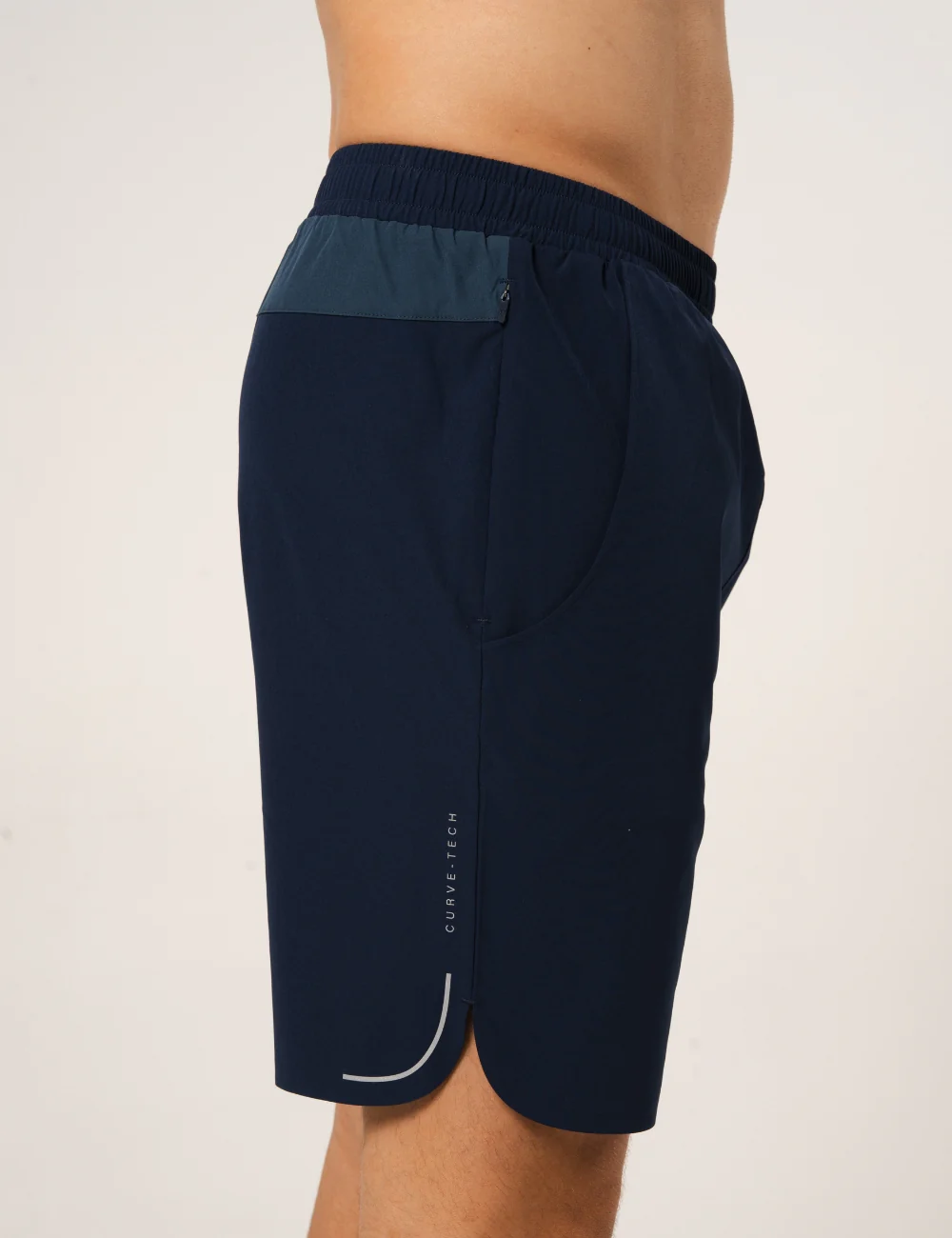 CURVE SHORTS - NAVY / NEON BLUE - Image 3