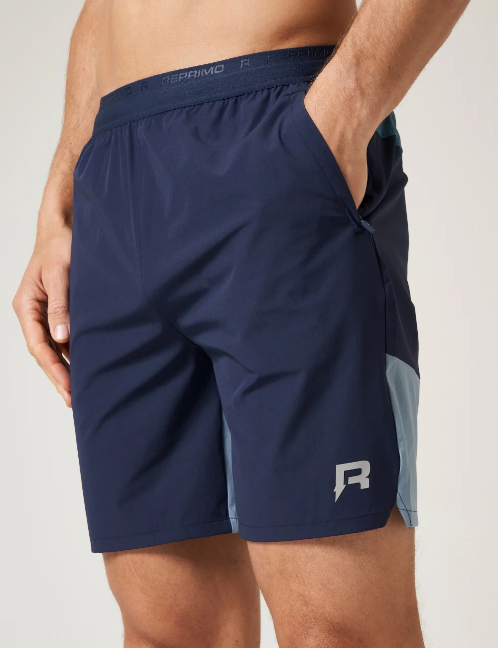 FLIGHT SHORTS - DUSTY BLUE / NAVY - Image 2