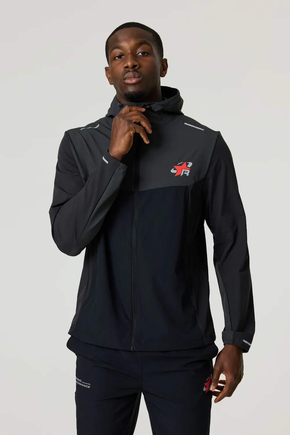 RP Flight Windbreaker - Black / Red