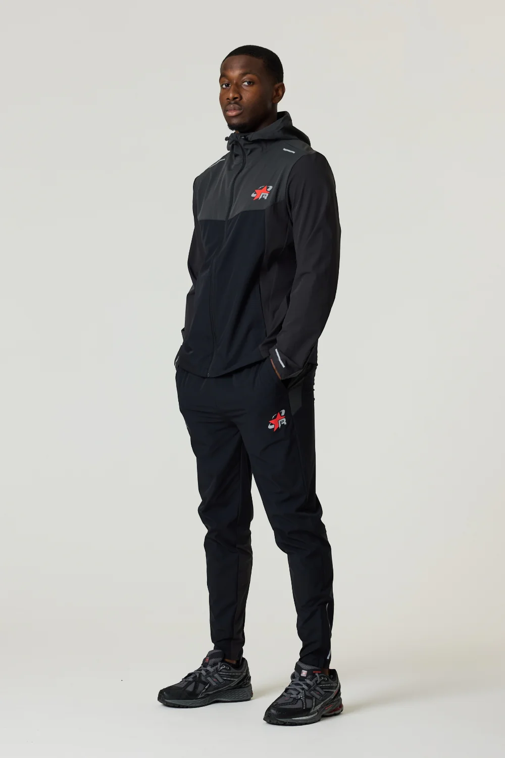 RP Flight Windbreaker - Black / Red - Image 3