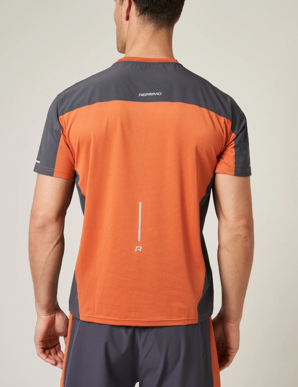 NOVA T-SHIRT - BURNT ORANGE / GRAPHITE - Image 3