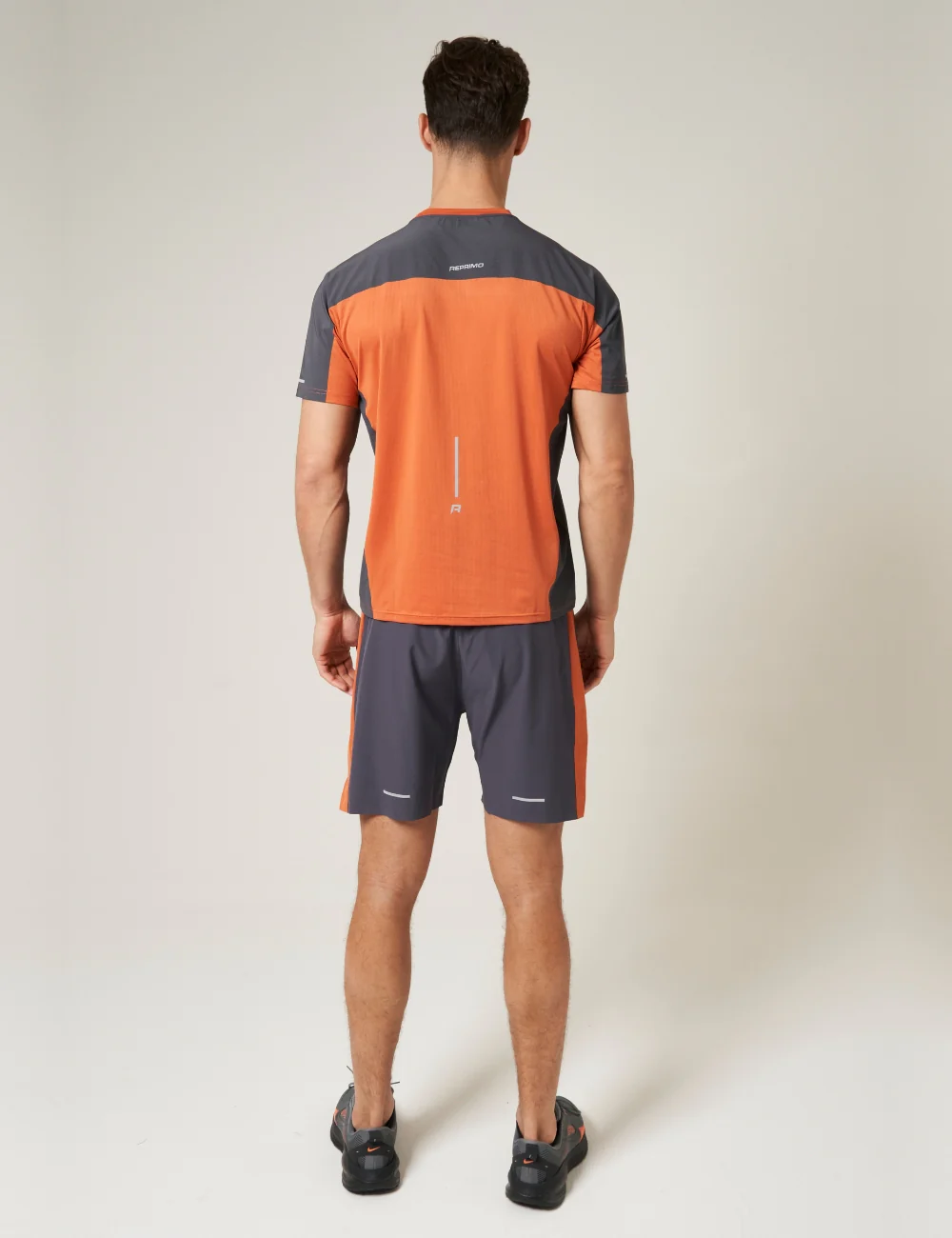 NOVA T-SHIRT - BURNT ORANGE / GRAPHITE - Image 5