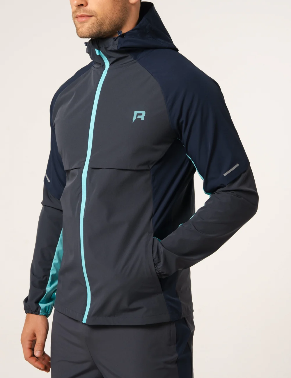 RP VORTEX WINDBREAKER - BLUE STEEL / CYAN - Image 3