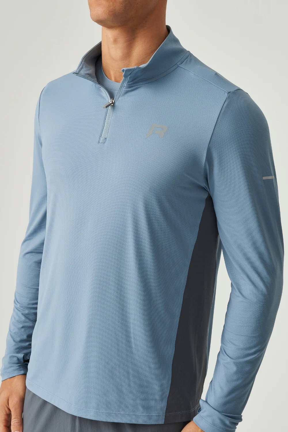 VORTEX QUARTER ZIP - DUSKY BLUE / TURBULENCE - Image 3