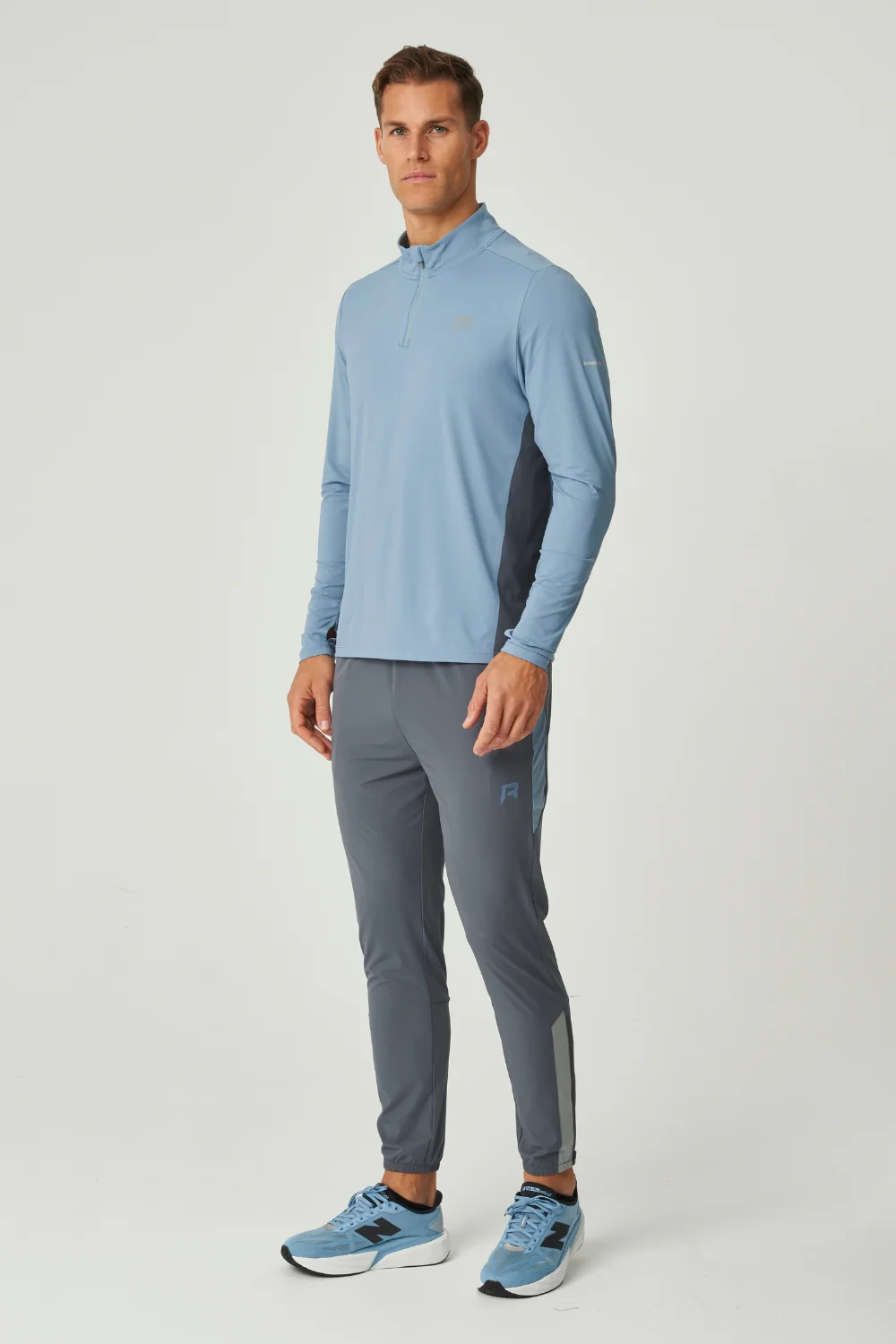 VORTEX QUARTER ZIP - DUSKY BLUE / TURBULENCE - Image 4