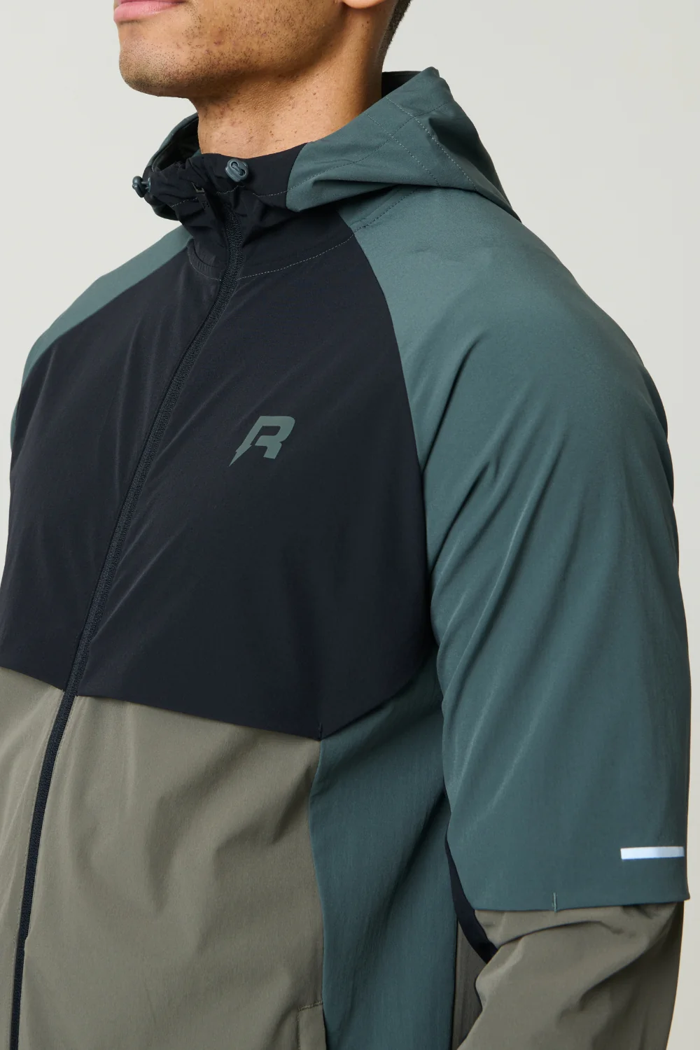 VORTEX WINDBREAKER - DARK MOSS / GREY VELVET - Image 3