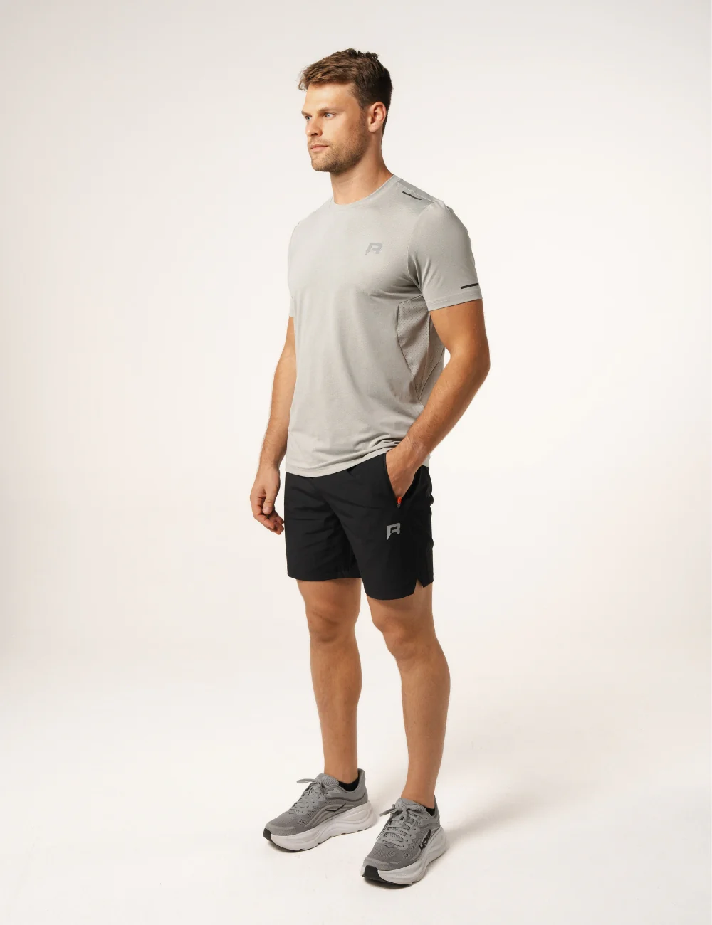 XCELERATE SHORTS - BLACK / GREYLIGHT - Image 4